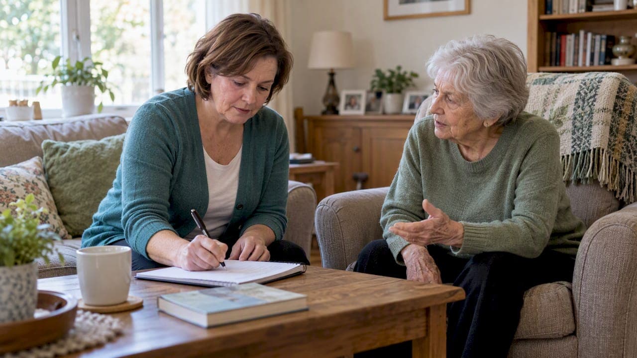 Room by Room Caregiver Home Visit Checklist & Log for Adult Children