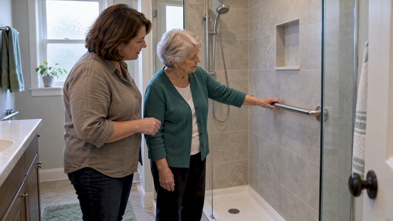 Aging in Place Bathrooms: 5 Upgrades Adult Children Can Phase